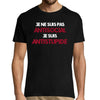 T-shirt Homme Antisocial Antistupide - Planetee