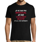 T-shirt Homme Antisocial Socialement Sélectif - Planetee