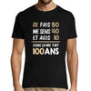 T-shirt Homme anniversaire 100 ans Humour - Planetee
