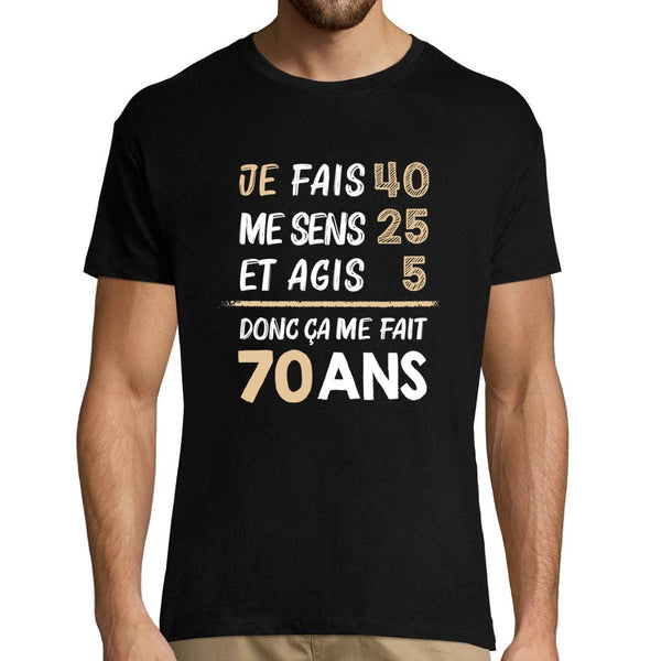 T-Shirt Homme Anniversaire 70 ans
