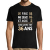 T-shirt Homme anniversaire 36 ans Humour - Planetee