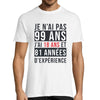 T-shirt Homme Anniversaire 99 ans Expérience - Planetee