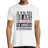 T-shirt Homme Anniversaire 88 ans Expérience - Planetee