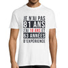T-shirt Homme Anniversaire 81 ans Expérience - Planetee