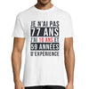 T-shirt Homme Anniversaire 77 ans Expérience - Planetee