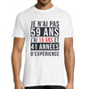 T-shirt Homme Anniversaire 59 ans Expérience - Planetee