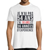 T-shirt Homme Anniversaire 54 ans Expérience - Planetee