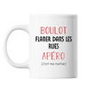 Mug Flâner dans les rues C'est ma Routine Blanc - Planetee