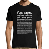 T-Shirt Homme infirmier Bon ou Mauvais - Planetee