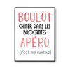 Affiche Chiner dans les Brocantes C'est ma Routine - Planetee