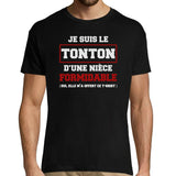 T-shirt Famille Tonton d'une nièce formidable - Planetee