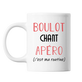 Mug Chant C'est ma Routine Blanc - Planetee