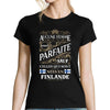 T-shirt Femme Femme née en Finlande - Planetee