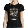 T-shirt Femme Femme née en 1983 - Planetee