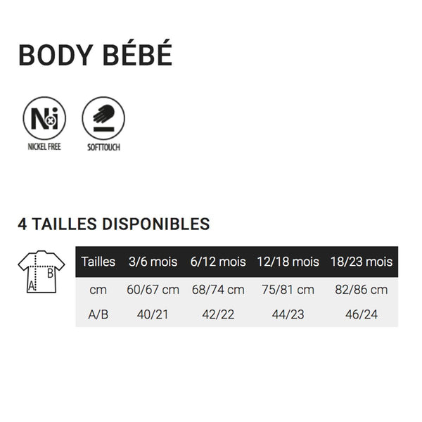 Body Bébé Je peux pas j'ai pêche - Planetee