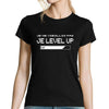 T-shirt Femme Je ne vieillis pas je level up - Planetee