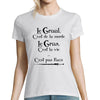 T-shirt femme Le Gras C'est la Vie Le Graal C'est de la Merde Citation Kaamelott - Planetee