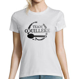 T-shirt Femme Kaamelott Team Couillère Blanc - Planetee