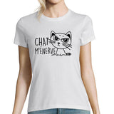 T-shirt Femme Chat m'énerve - Planetee
