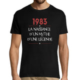 T-shirt Homme Anniversaire 1983 Mythe Légende - Planetee