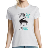 T-shirt Femme Je peux pas j'ai piano - Planetee