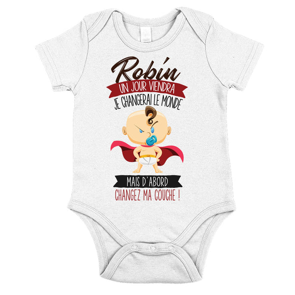 Body bébé Robin Humour - Planetee