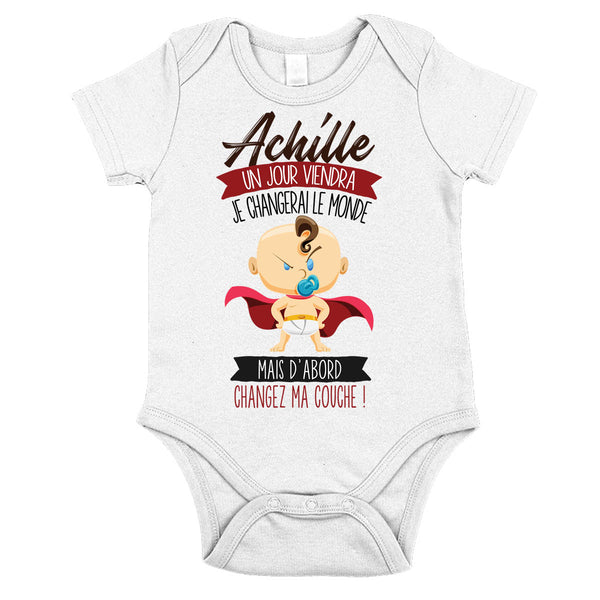 Body bébé Achille Humour - Planetee