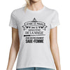 T-shirt Femme Sage-femme - Planetee