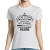 T-shirt Femme Policière - Planetee