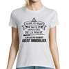 T-shirt Femme Agent immobilier - Planetee