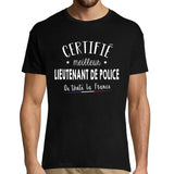 T-shirt Homme Lieutenant de police Meilleur de France - Planetee