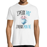T-shirt homme J'peux pas j'prends mon thé | Collection Originale Fun Drôle - Planetee