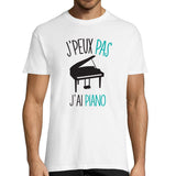 T-shirt homme J'peux pas j'ai piano | Collection Pour les pianistes passionés - Planetee