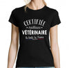 T-shirt femme Vétérinaire La Meilleure de France - Planetee