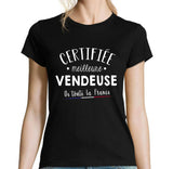 T-shirt femme Vendeuse La Meilleure de France - Planetee