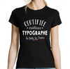 T-shirt femme Typographe La Meilleure de France - Planetee