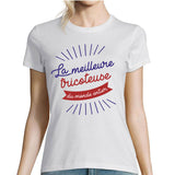 T-shirt femme Tricoteuse La Meilleure du Monde - Planetee