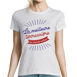 T-shirt femme Terrassière La Meilleure du Monde - Planetee