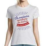 T-shirt femme Secrétaire de mairie La Meilleure du Monde - Planetee