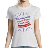 T-shirt femme Décoratrice d'intérieur La Meilleure du Monde - Planetee