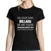 T-shirt femme Billard ne me tuera probablement - Planetee