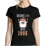 T-shirt femme Anniversaire 1998 Toujours Faim - Planetee