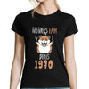 T-shirt femme Anniversaire 1970 Toujours Faim - Planetee