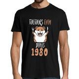 T-shirt homme Anniversaire 1980 Toujours Faim - Planetee