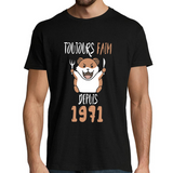 T-shirt homme Anniversaire 1971 Toujours Faim - Planetee