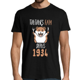 T-shirt homme Anniversaire 1934 Toujours Faim - Planetee