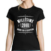 T-shirt femme Anniversaire Millésime 2000 Grand Cru - Planetee