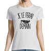 T-shirt Femme Border Collie | Je le ferai demain - Planetee