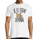T-shirt Homme Chihuahua | Je le ferai demain - Planetee