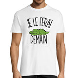 T-shirt Homme Crocodile | Je le ferai demain - Planetee